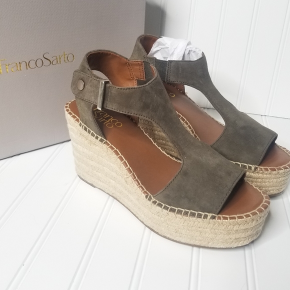 franco sarto treasure espadrille wedge sandal